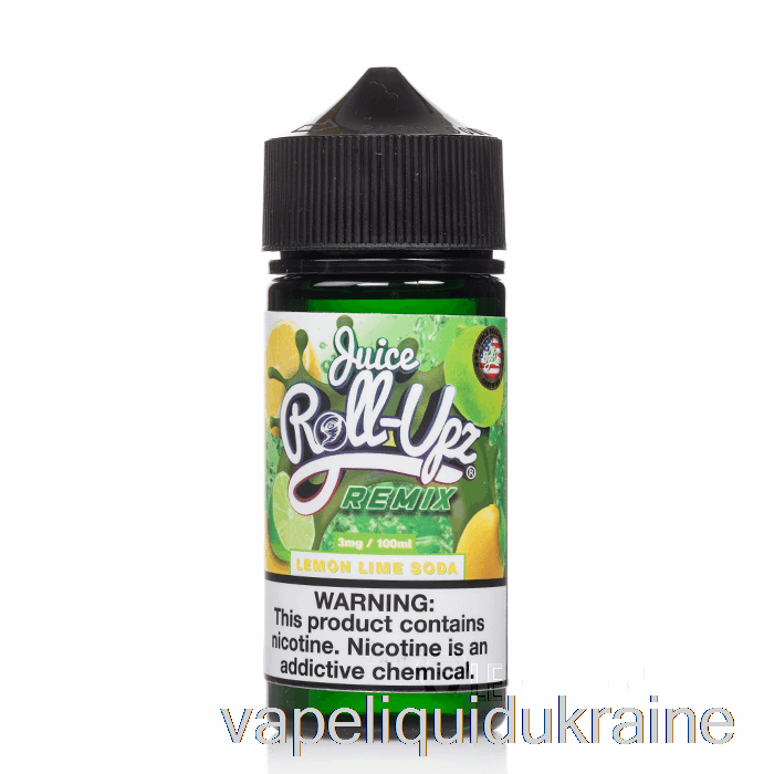 Vape Liquid Ukraine Lemon Lime Soda - Juice Roll Upz Remix - 100mL 0mg